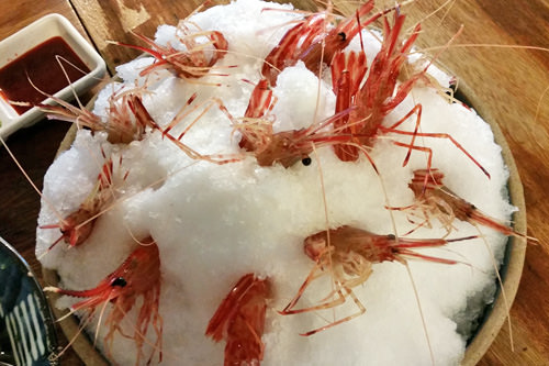 花海老の刺身 14匹 55 000ウォン 今日 なに食べる 16 07 08 韓国旅行 コネスト